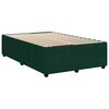 vidaXL Boxspringbett mit Matratze Dunkelgr&uuml;n 120x200 cm Samt