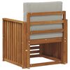 vidaXL Outdoor-Sofagarnitur Massives Akazienholz und Polyester Natur