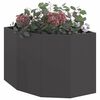 vidaXL Eckpflanzer Schwarz 60 x 60 x 50 cm Stahl
