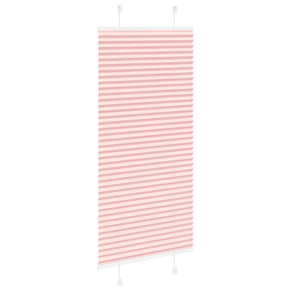 vidaXL Plissee Rosa 60x100 cm Stoffbreite 59,4 cm Polyester