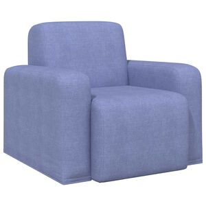 vidaXL Sessel Jeans blau Stoff
