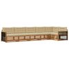 vidaXL Outdoor-Sofagarnitur 6 stk. Natur und Beige
