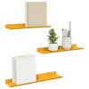 vidaXL Schwebendes Regal 3 pcs Senfgelb 40 x 9 x 2,5 cm Stahl