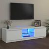vidaXL TV-Schrank mit LED-Leuchten Weiß 140x40x36 cm