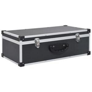 vidaXL CD-Koffer f&uuml;r 80 CDs Aluminium ABS Schwarz