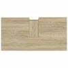 vidaXL Badschrank Sonoma-Eiche 65x33x60 cm Holzwerkstoff