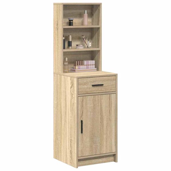 vidaXL Highboard Sonoma-Eiche 40 x 40,5 x 135 cm Holzwerkstoff