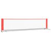 vidaXL Tennisnetz Schwarz und Rot 400x100x87 cm Polyester