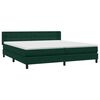vidaXL Boxspringbett mit Matratze Dunkelgr&uuml;n 200x210 cm Samt