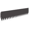 vidaXL Raseneinfassung 10 Stk. 103 x 25 cm Stahl Schwarz