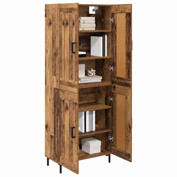 vidaXL Highboard 2 pcs Altholz Holzwerkstoff