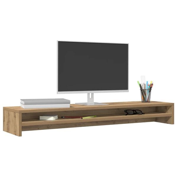 vidaXL Monitorständer Artisan Oak 100x24x13 cm Holzwerkstoff