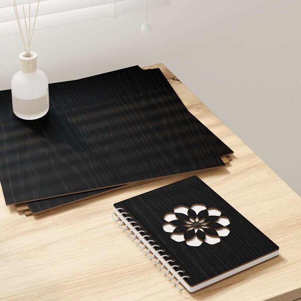 vidaXL Dekoplatten 50 pcs Schwarz Eichen-Optik 30 x 30 x 0,27 cm