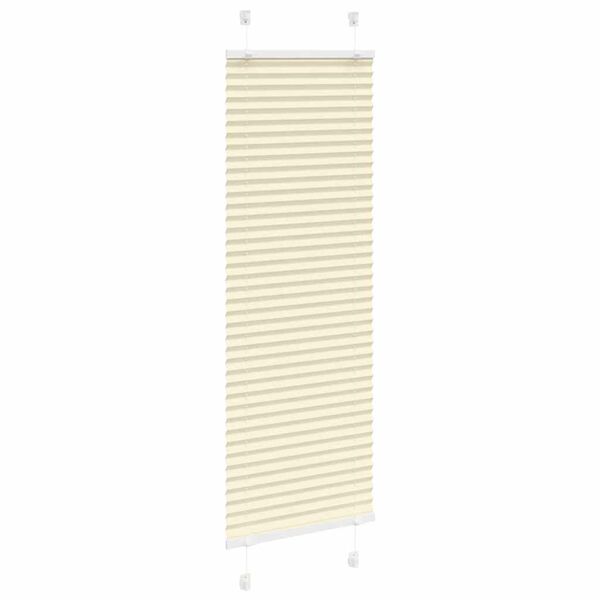 vidaXL Plissee Creme 50x150 cm Stoffbreite 49,4 cm Polyester