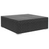 vidaXL 12-tlg. Garten-Lounge-Set mit Auflagen Poly Rattan Schwarz