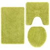 vidaXL Anti-Rutsch Badematten-Set 3 Stk. Gr&uuml;n 50 x 80 cm PP