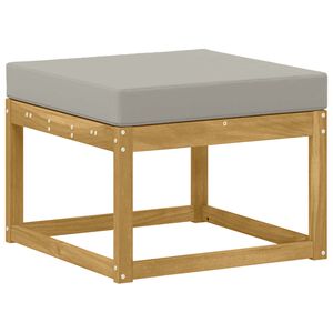 vidaXL Outdoor Hocker Massivholz Akazie Wei&szlig;