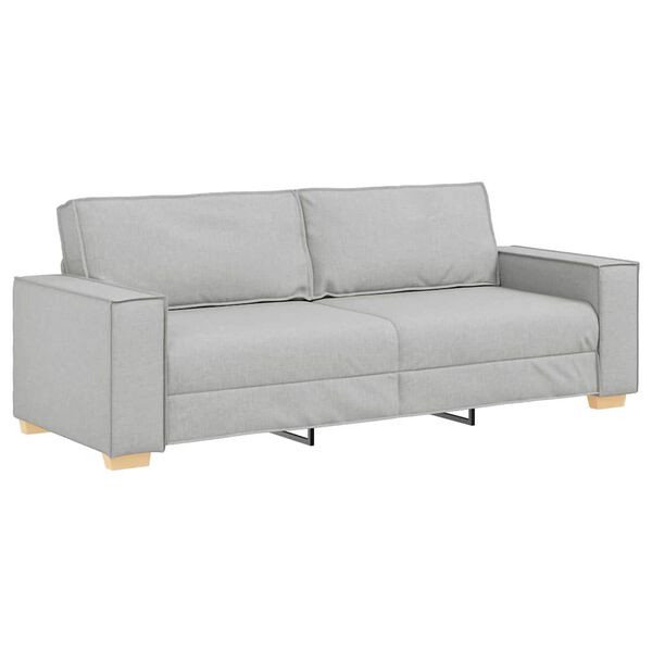 vidaXL 3-Sitzer-Sofa Wolkengrau 180 cm Stoff