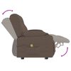 vidaXL 2-Sitzer Massagesessel mit Getränkehalter Taupe Stoff