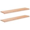 vidaXL Treppenstufen 2 stk. 120 x 30 x 2 cm Natur Massivholz Buche