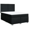 vidaXL Boxspringbett mit Matratze Schwarz 140x190 cm Stoff