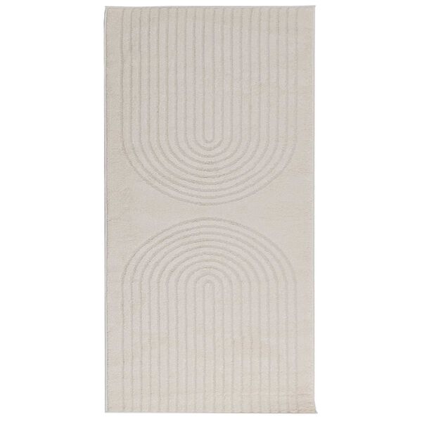 vidaXL Bereichsteppiche Rechtwinklig HUARTE Creme 150 x 80 cm