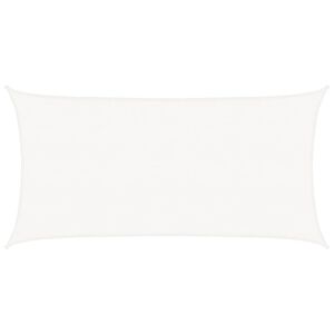 vidaXL Sonnensegel HDPE Rechteckig 2 x 4 m Wei&szlig;