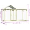 vidaXL Hühnerkäfig 3x1,5x2 m Imprägniertes Kiefernholz