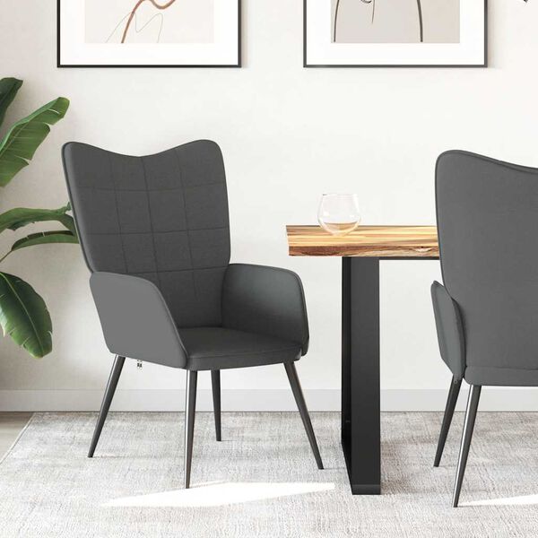 vidaXL Relaxsessel Dunkelgrau Stoff