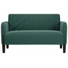 vidaXL Zweisitzer-Sofa Dunkelgr&uuml;n 109 cm Samt