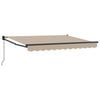 vidaXL Ausziehbare Markise Beige 3 x 2 m Polyester und Aluminium