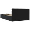 vidaXL Bett mit Bettkasten Hydraulisch LED Kunstleder 120x200 cm