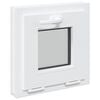 vidaXL Kellerfenster Innenseite Farbe Wei&szlig; RISOR 40 x 40 cm