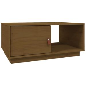 vidaXL Couchtisch Honigbraun 80x50x35,5 cm Massivholz Kiefer