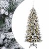 vidaXL K&uuml;nstlicher Weihnachtsbaum mit Weihnachtskugel 150 cm 150 LEDs