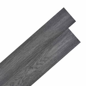 vidaXL Bodenplanken Schwarz und Wei&szlig; 5,02 m&sup2; 36 Stk. PVC