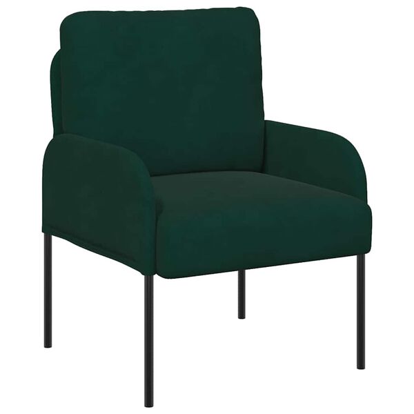 vidaXL Sofas mit Kissen 55cm Dunkelgr&uuml;n Sperrholz