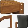 vidaXL Outdoor-Sofagarnitur mit Kissen 9 pcs Natur und Anthrazit