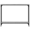 vidaXL Konsolentisch Grau Sonoma 100x22,5x75 cm Holzwerkstoff