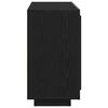 vidaXL Sideboard Schwarz Eichen-Optik 80 x 40 x 75 cm Holzwerkstoff