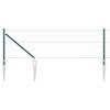 vidaXL Zaunpfosten Gr&uuml;n 25 x 0,6 m (50 mm Maschen) Stahl und PVC