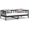vidaXL Tagesbett Schwarz Massivholz Kiefer 90x200 cm