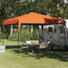 vidaXL Pop-up Pavillon Zelt Orange 300 x 300 cm Stoff