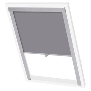 vidaXL Verdunkelungsrollo Grau PK06 GGL und GGU