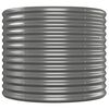 vidaXL Hochbeet Pulverbeschichteter Stahl 512x80x68 cm Grau