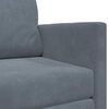 vidaXL Schlafsofa Dunkelgrau 124 x 204 x 61 cm Samt