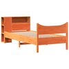 vidaXL Massivholzbett ohne Matratze Wachsbraun 75x190 cm Kiefernholz