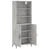 vidaXL Highboard Betongrau 69,5x34x180 cm Holzwerkstoff