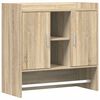 vidaXL Wandregal Wandhalterung Sonoma-Eiche 80 x 36 x 80 cm
