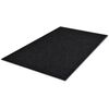 Schwarze PVC T&uuml;rmatte 90 x 120 cm